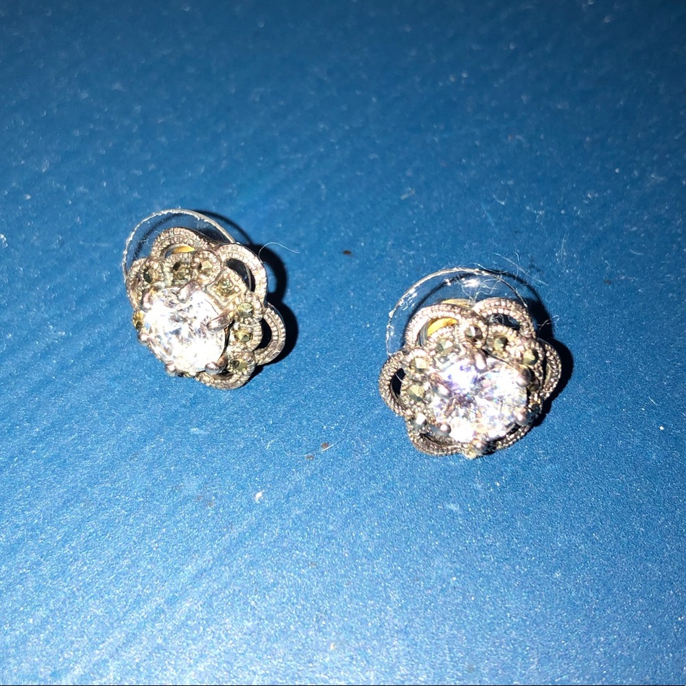 Vintage cubic zirconia earrings